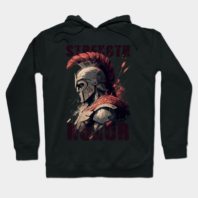 The Legendary Spartan: A Symbol of Strength and Honor Hoodie by Abili-Tees